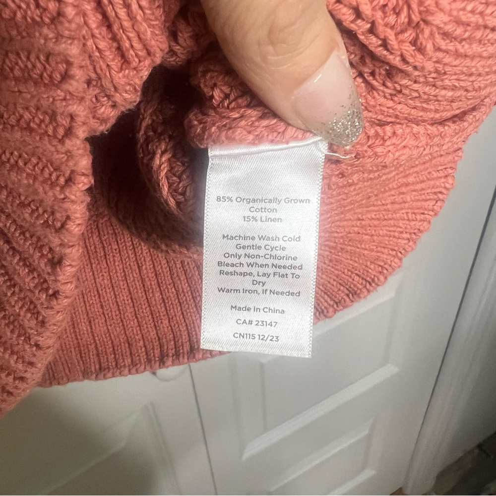 Haven Well Within Cotton Linen Sweater Vest – Medium - Picture 6 of 6